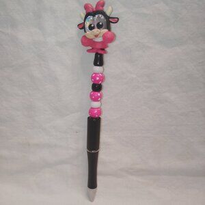 Disney Doorable- Clarabelle Cow- Handmade Beaded Pen